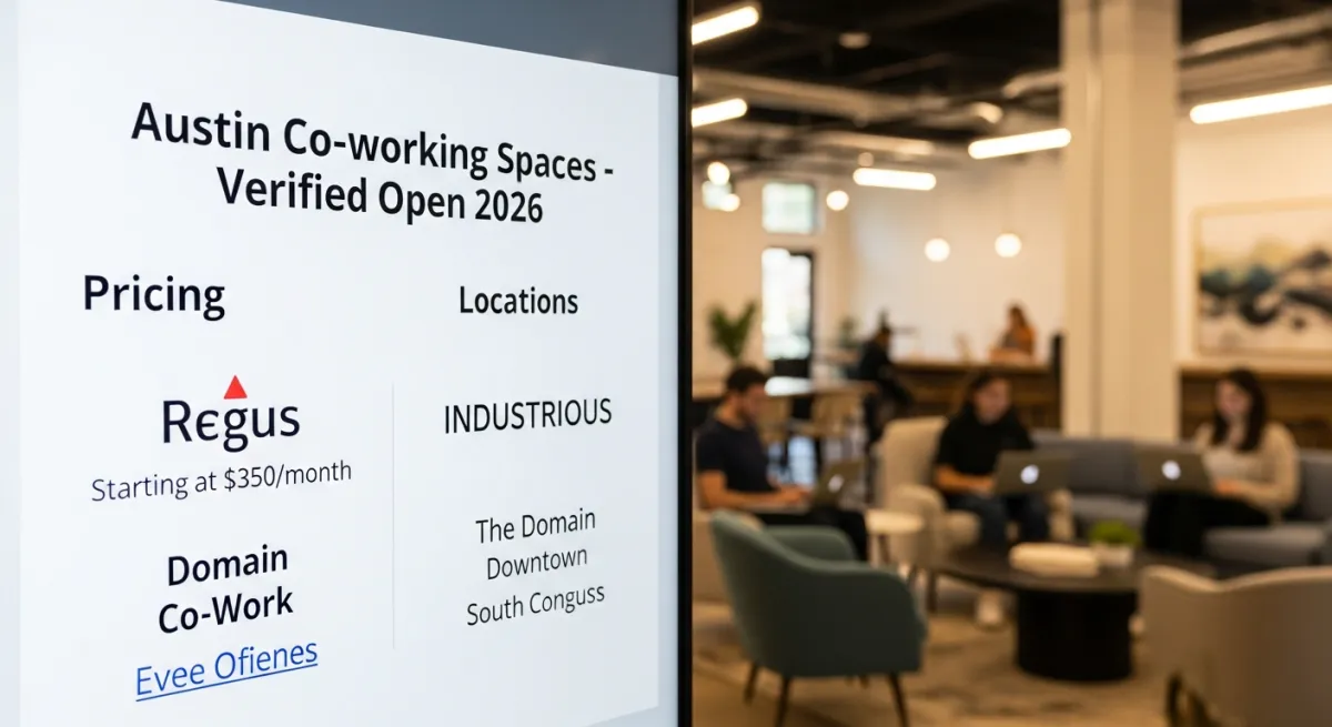 Which Austin Co-Working Spaces Are Actually Still Open in 2026