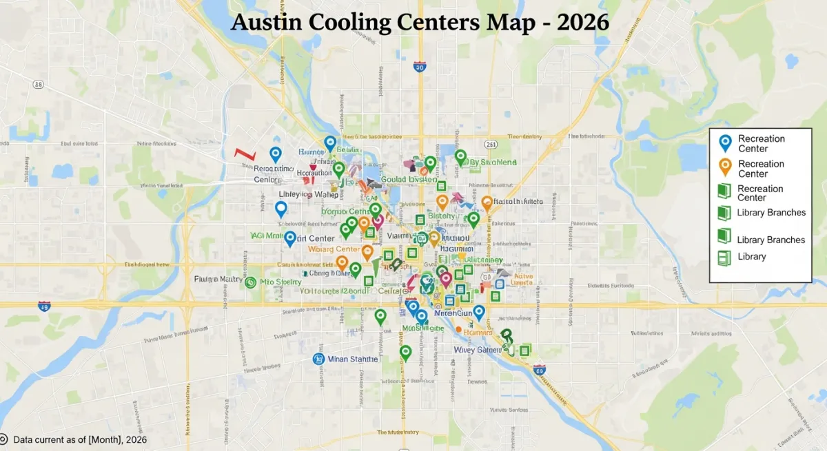 Where Austin's Cooling Centers Are in 2026 and Which Neighborhoods They Miss