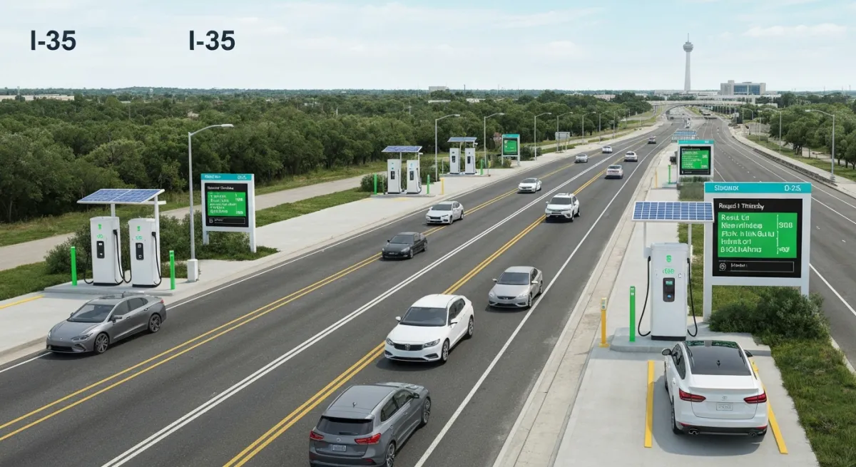 Where to Charge Your EV on a Drive Between Austin and San Antonio