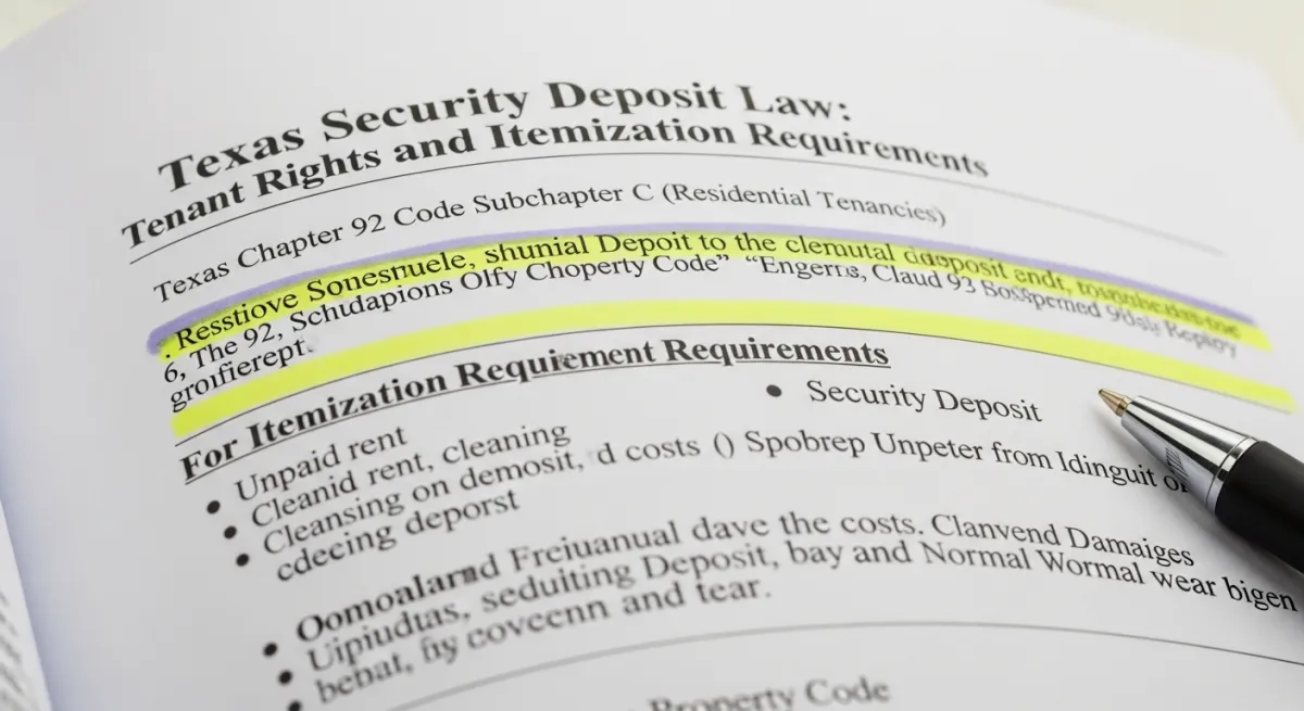 How Texas Security Deposit Law Works and What Austin Renters Can Do When It Goes Wrong